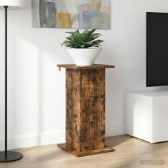 vidaXL Plant Stand Smoked Oak 30.5 x 30 x 60.5 cm Engineered Wood 1