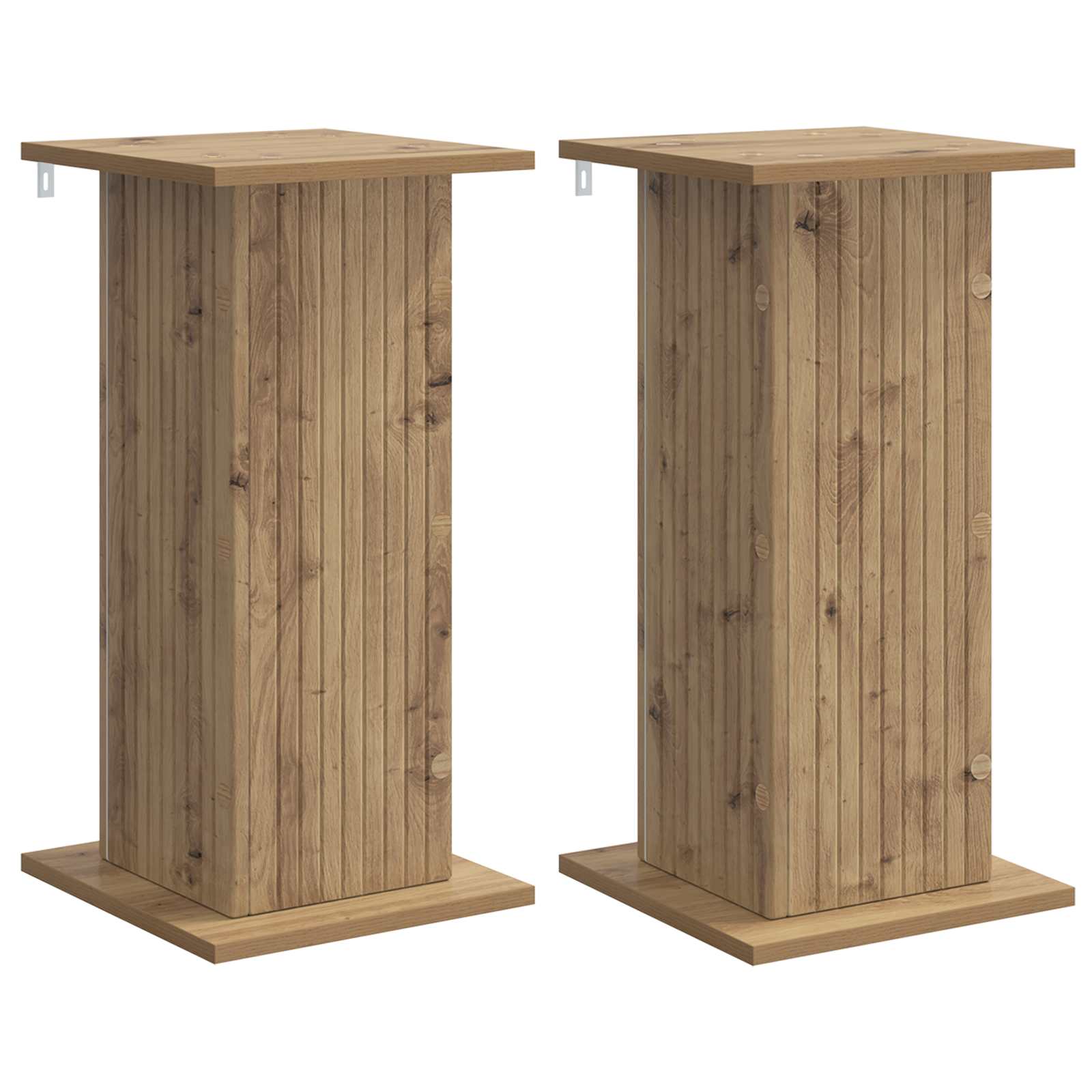 vidaXL Plant Stand 2 pcs Artisan Oak 30.5 x 30 x 60.5 cm 2