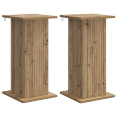 vidaXL Plant Stand 2 pcs Artisan Oak 30.5 x 30 x 60.5 cm 2