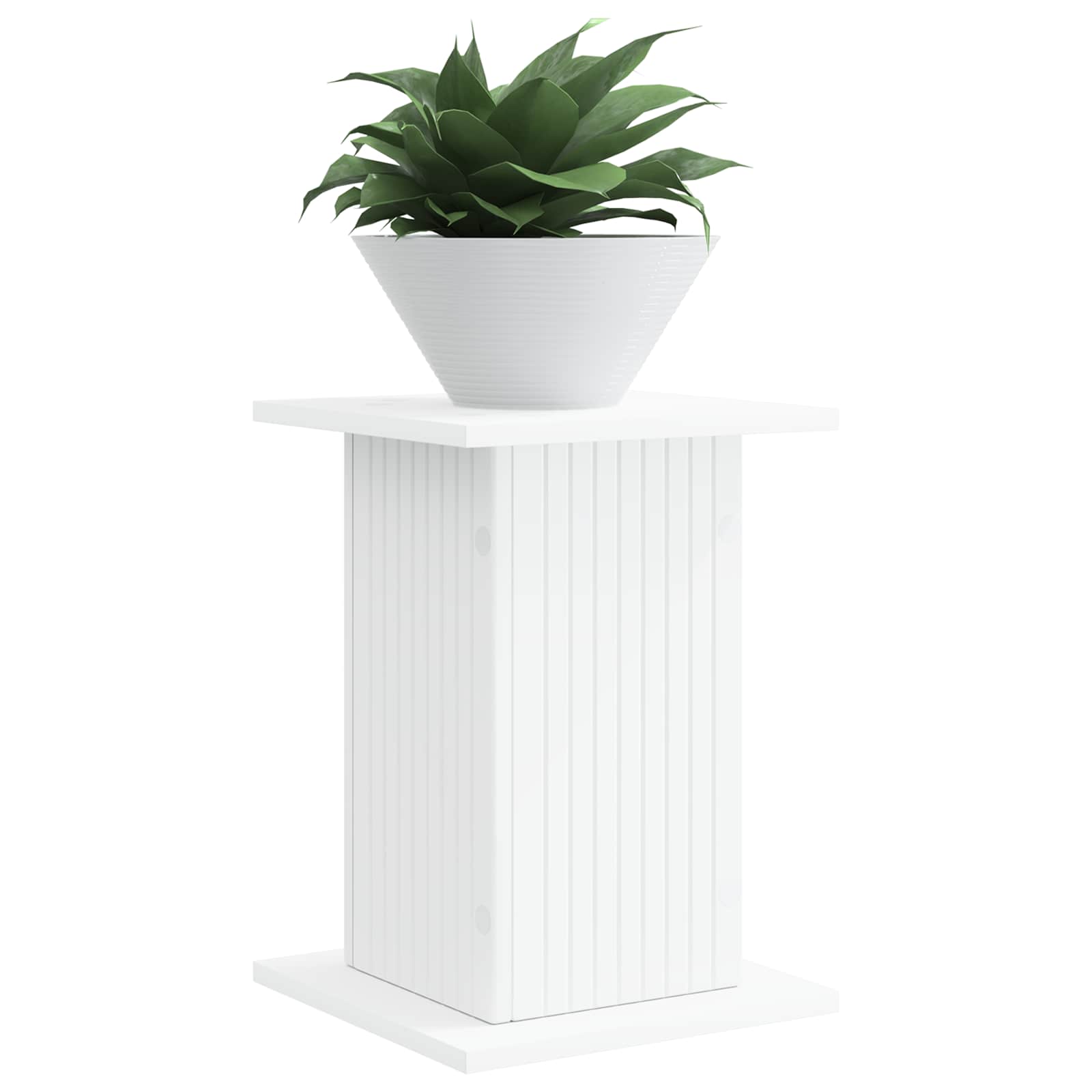 vidaXL Plant Stand White 30.5 x 30 x 43 cm Engineered Wood 3