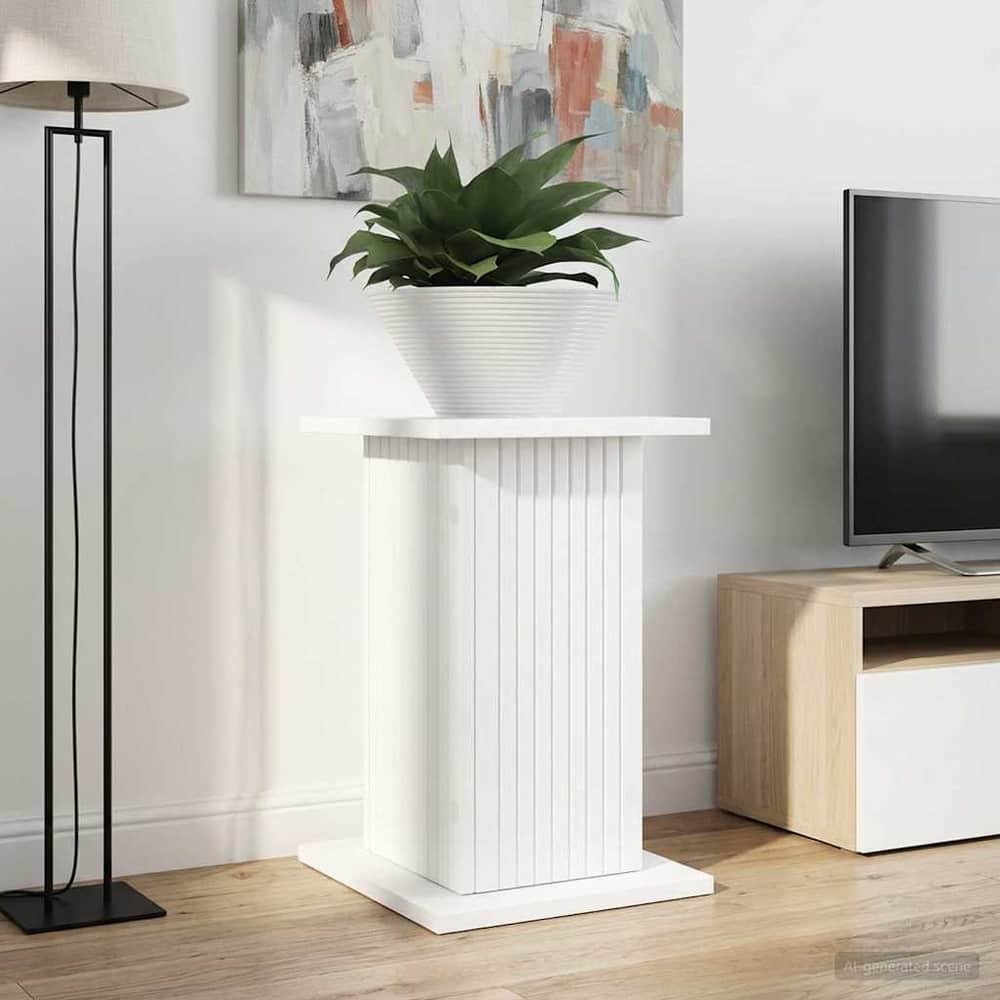 Plant Stand Engineered Wood 2 pcs 30.5 x 30 x 43 cm White
