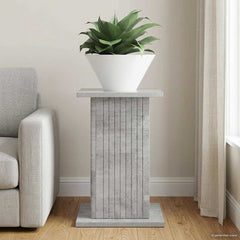 vidaXL Plant Stand Concrete Grey 30.5 x 30 x 43 cm Engineered Wood 1