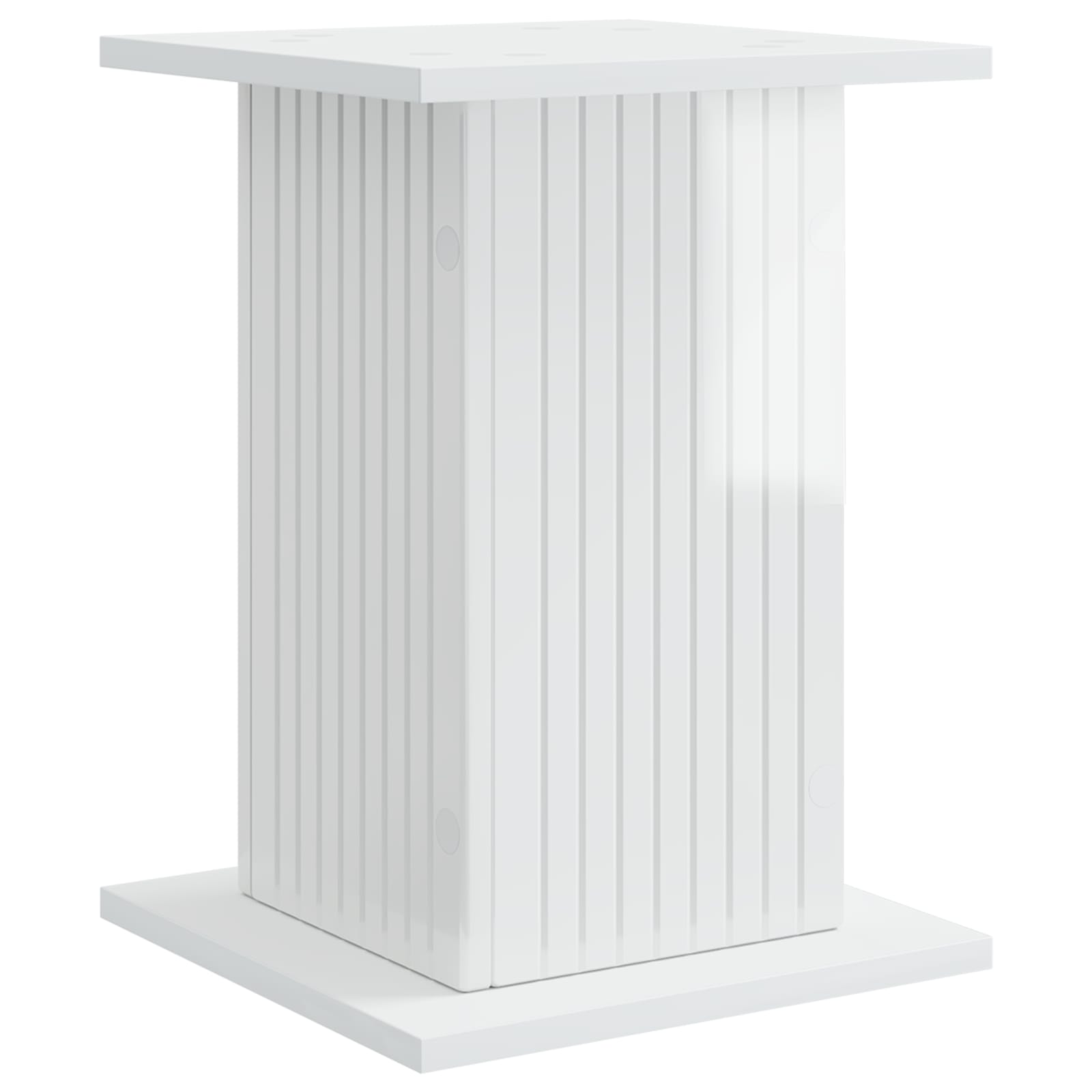 vidaXL Plant Stand High Gloss White 30.5 x 30 x 43 cm Engineered Wood 2