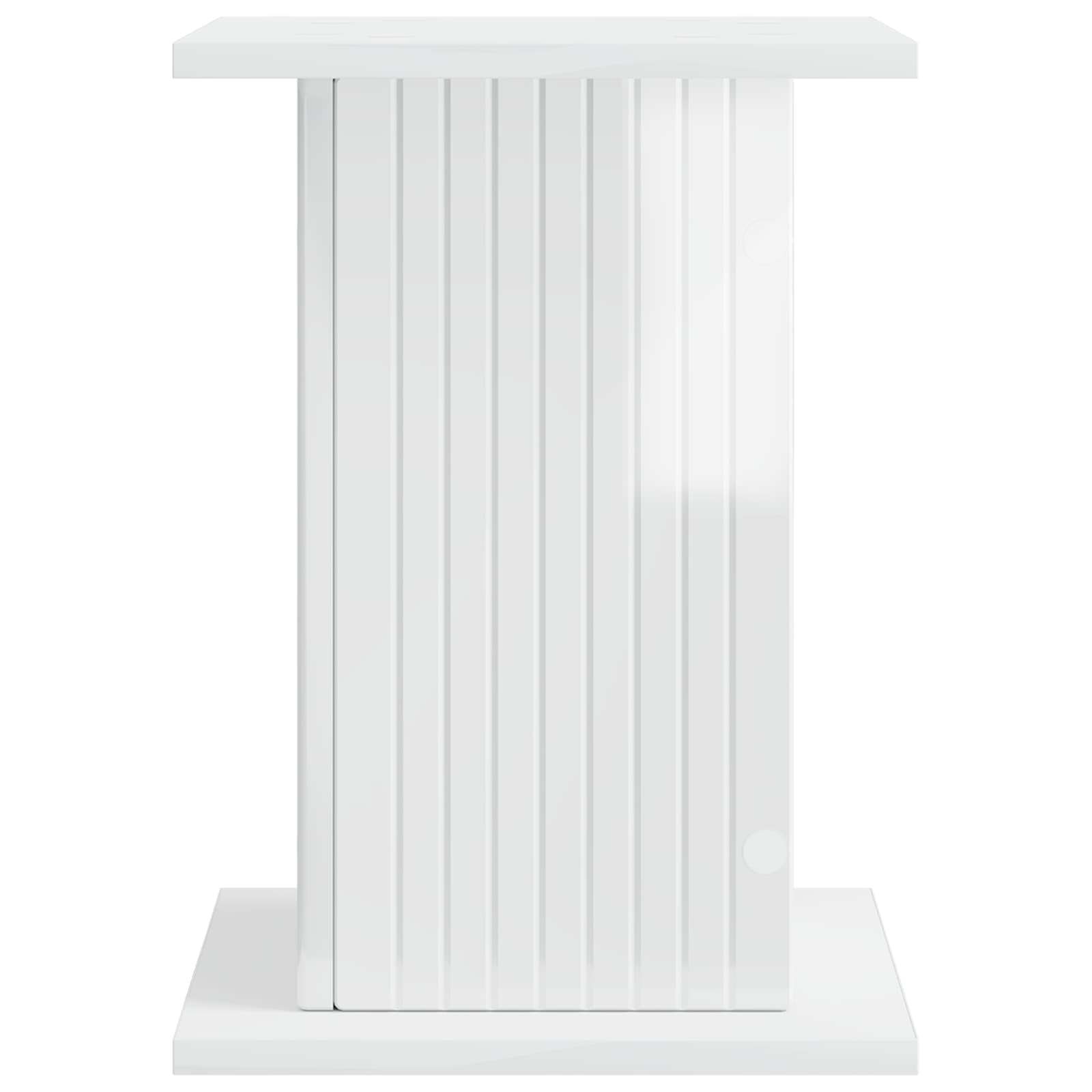 vidaXL Plant Stand High Gloss White 30.5 x 30 x 43 cm Engineered Wood 5