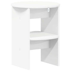 vidaXL Side Cabinet White Ø40 x 50 cm Engineered Wood 6