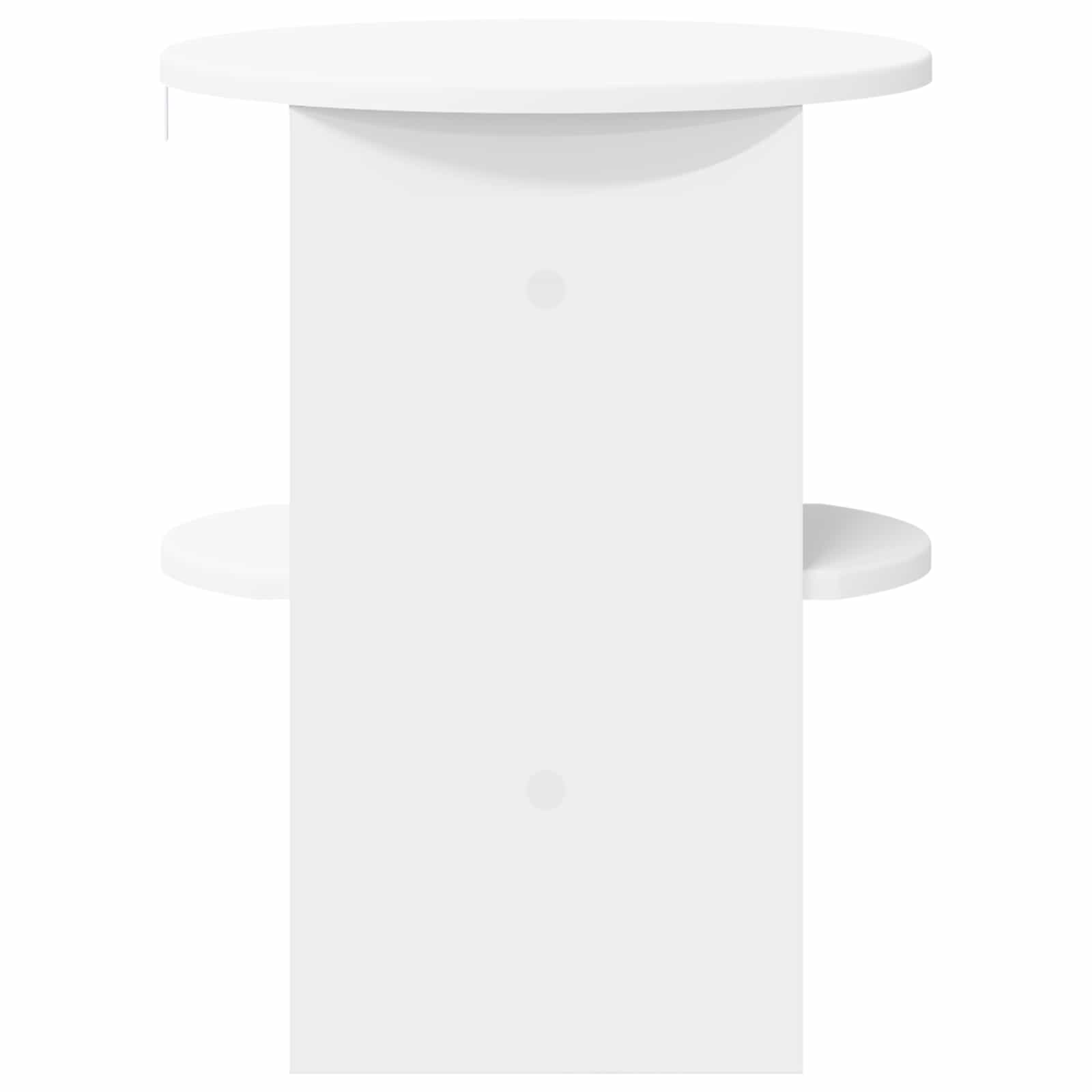 vidaXL Side Cabinet White Ø40 x 50 cm Engineered Wood 5