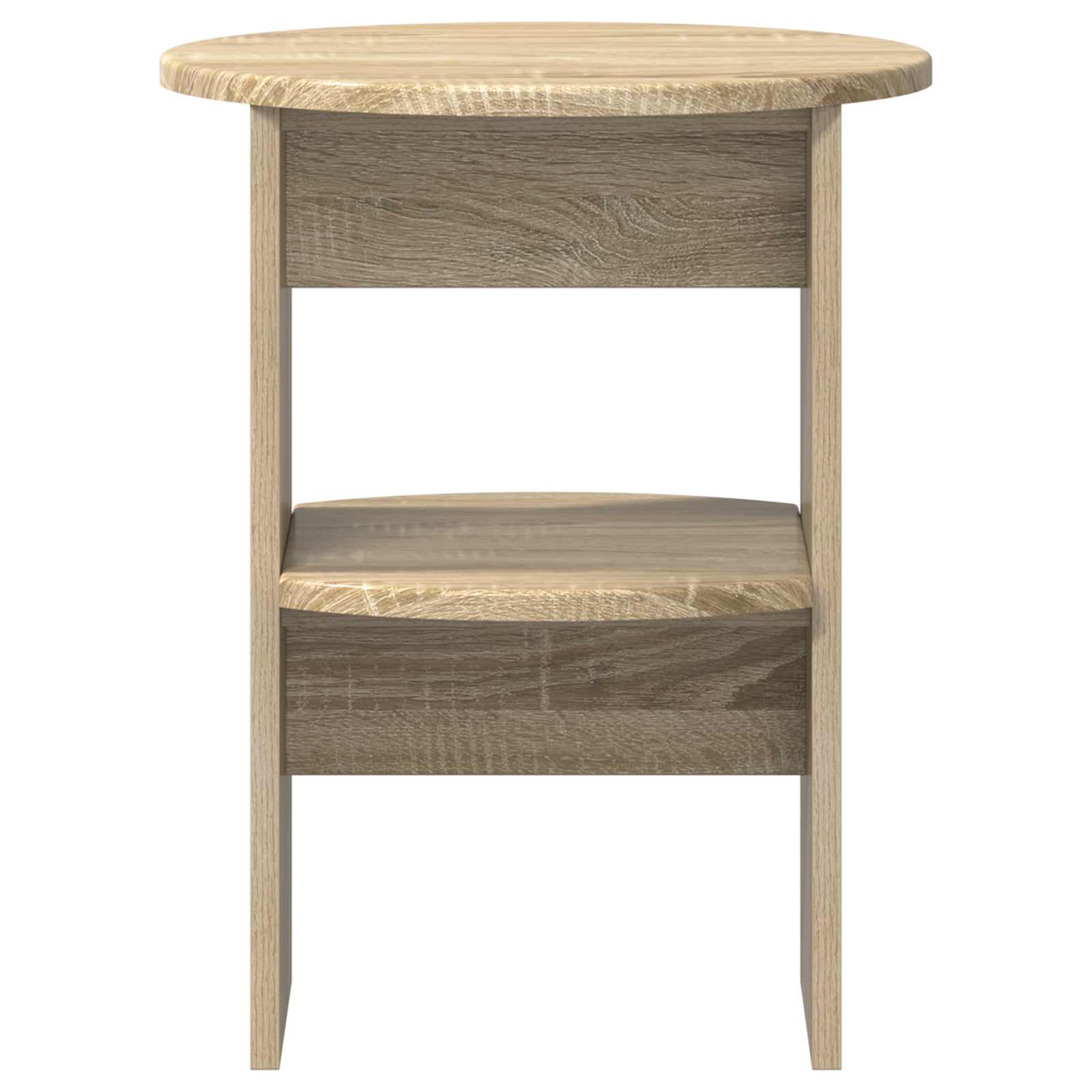 vidaXL Side Cabinet 2 pcs Sonoma Oak Ø40 x 50 cm Engineered Wood 6