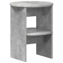 vidaXL Side Cabinet Concrete Grey Ø40 x 50 cm Engineered Wood 2