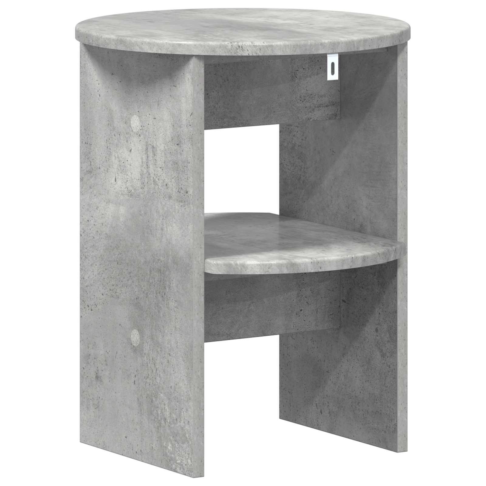 vidaXL Side Cabinet Concrete Grey Ø40 x 50 cm Engineered Wood 6