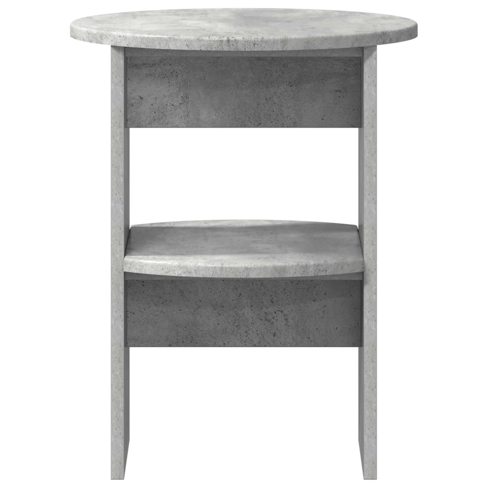 vidaXL Side Cabinet Concrete Grey Ø40 x 50 cm Engineered Wood 4