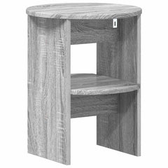 vidaXL Side Cabinet Grey Sonoma Ø40 x 50 cm Engineered Wood 6
