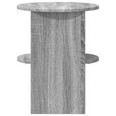 vidaXL Side Cabinet Grey Sonoma Ø40 x 50 cm Engineered Wood 5
