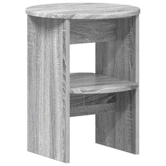 vidaXL Side Cabinet 2 pcs Grey Sonoma Ø40 x 50 cm Engineered Wood 5