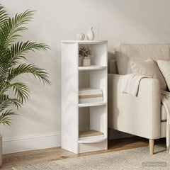 vidaXL Side Cabinet High Gloss White 40 x 40 x 100 cm Engineered Wood 1