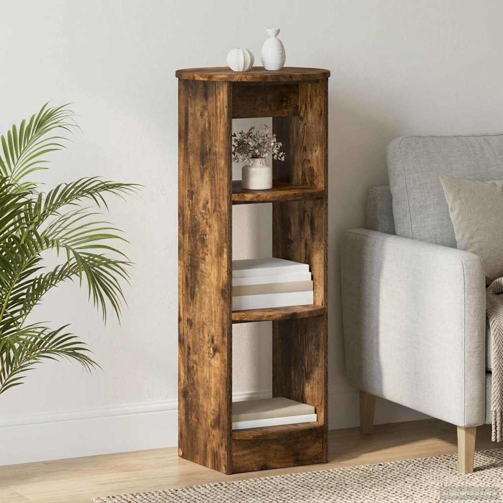 vidaXL Side Cabinet Smoked Oak 40 x 40 x 100 cm Engineered Wood 1