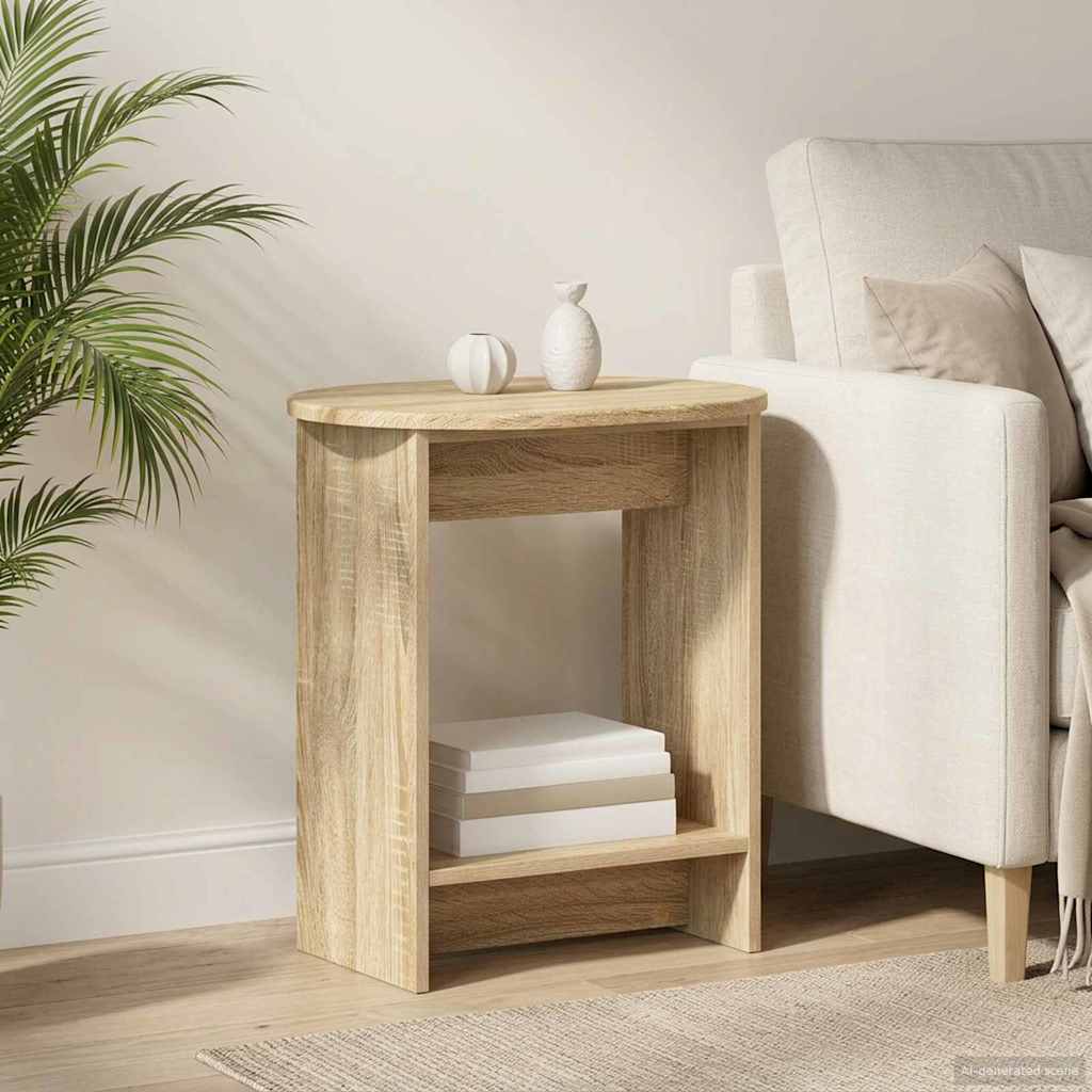 vidaXL Side Table Sonoma Oak 50 x 39,5 x 55 cm Engineered Wood 1