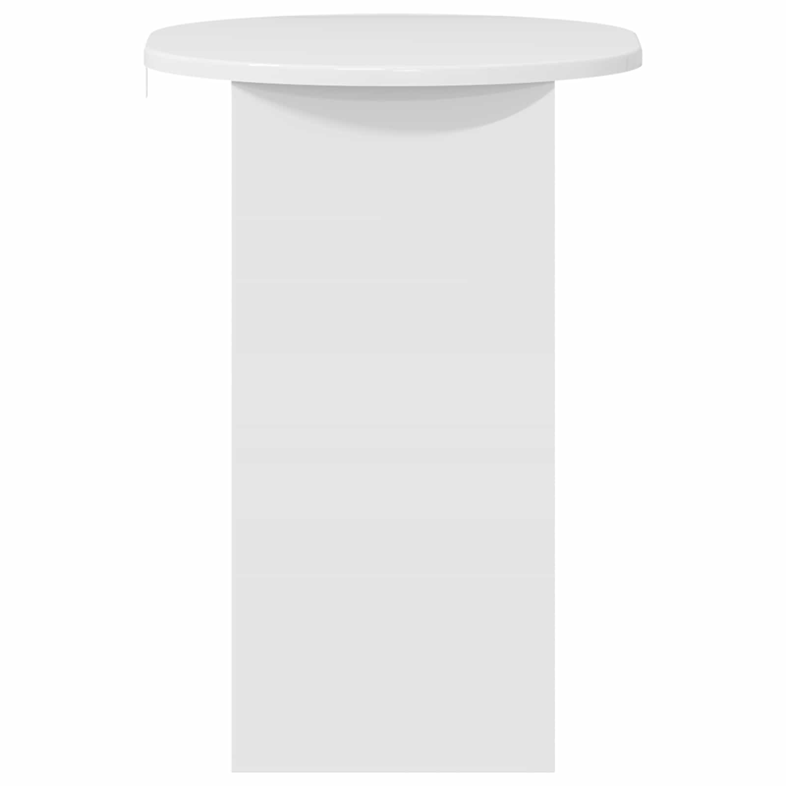 vidaXL Side Table High Gloss White 50 x 39,5 x 55 cm Engineered Wood 5