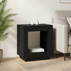 vidaXL Side Table Black Oak 60 x 40 x 65 cm Engineered Wood 1