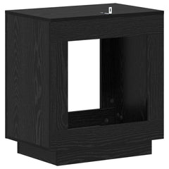 vidaXL Side Table Black Oak 60 x 40 x 65 cm Engineered Wood 6