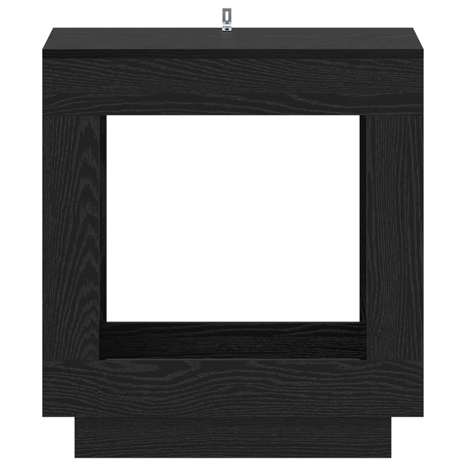 vidaXL Side Table Black Oak 60 x 40 x 65 cm Engineered Wood 4