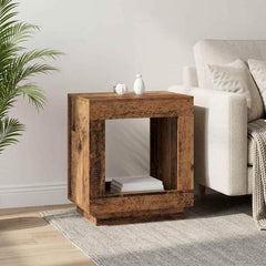 Side Table 60 x 40 x 65 cm Engineered Wood Old wood