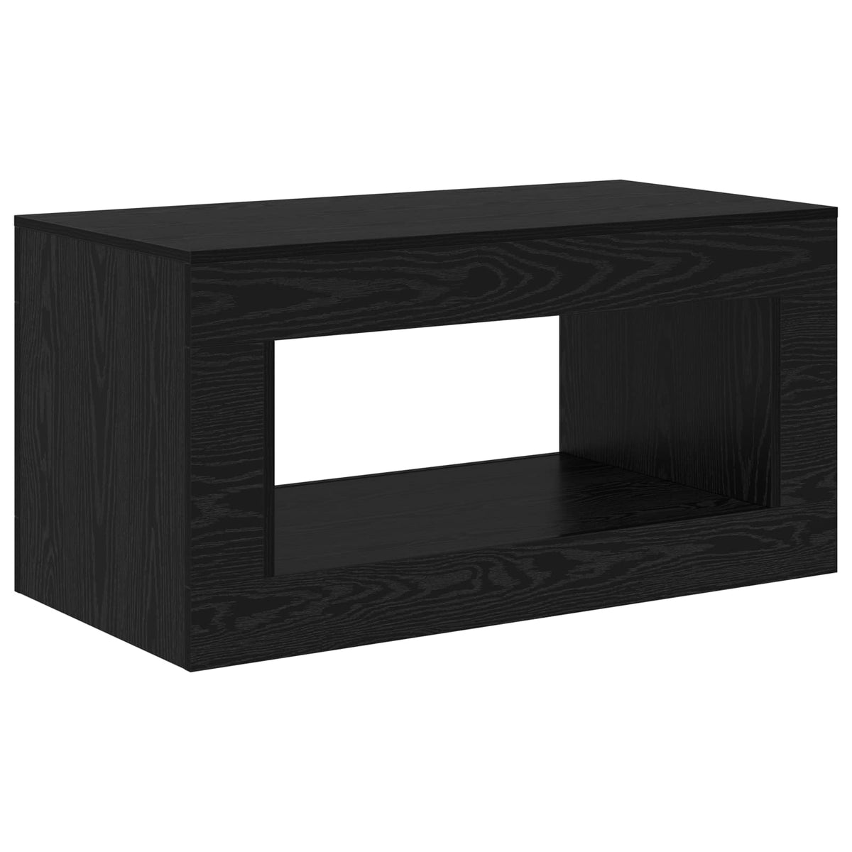 Coffee Table 99.5 x 50 x 50 cm Engineered Wood Black oak