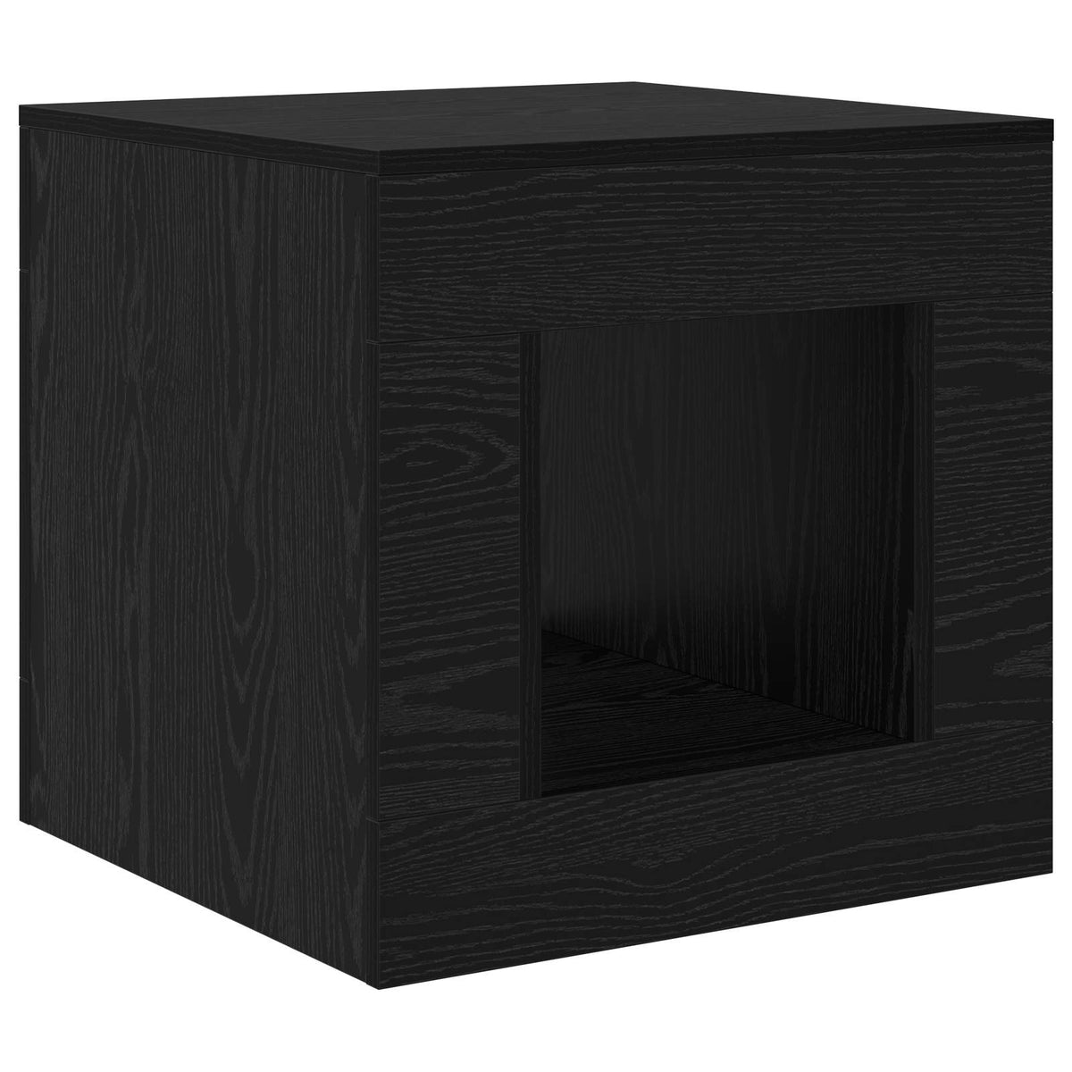 Coffee Table 51.5 x 50 x 50 cm Engineered Wood Black oak