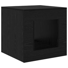 Coffee Table 51.5 x 50 x 50 cm Engineered Wood Black oak