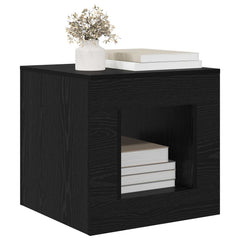Coffee Table 51.5 x 50 x 50 cm Engineered Wood Black oak