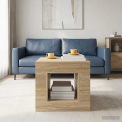 Coffee Table 51.5 x 50 x 50 cm Engineered Wood Sonoma oak