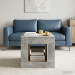 Coffee Table 51.5 x 50 x 50 cm Engineered Wood Concrete grey