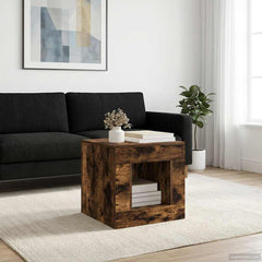 Coffee Table 51.5 x 50 x 50 cm Engineered Wood Smoked oak