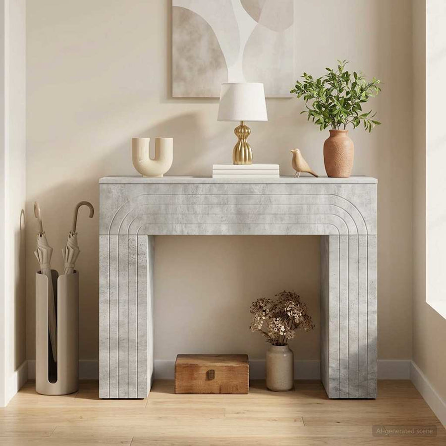 vidaXL Coffee Table Concrete Grey 102 x 35 x 75 cm Engineered Wood 1