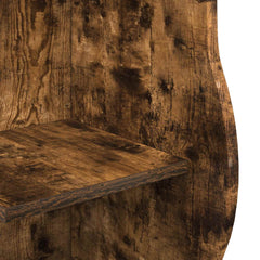 vidaXL Corner Shelf Smoked Oak 34 x 33 x 102 cm Engineered Wood 6