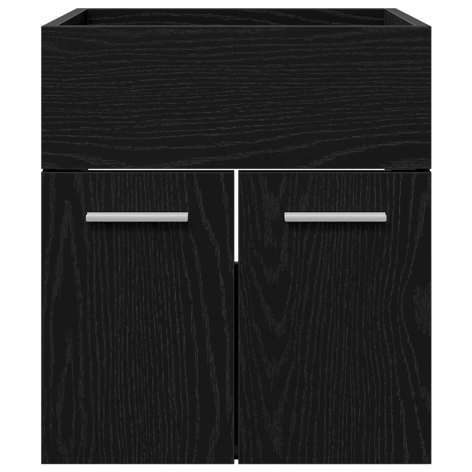 vidaXL Sink cabinet Black Oak 41 x 38.5 x 46 cm Engineered Wood 6