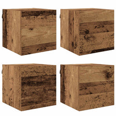 vidaXL Wall Mounted TV Cabinet Old Wood Engineered Wood 2
