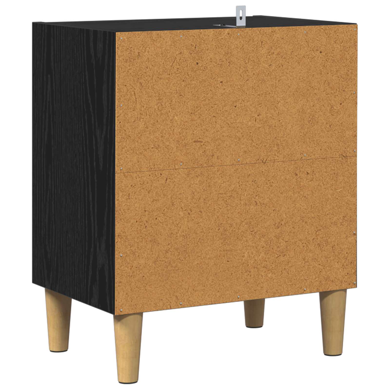vidaXL Bed Cabinet Black Oak 40 x 30 x 50 cm Engineered Wood 6
