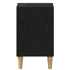 vidaXL Bed Cabinet Black Oak 40 x 30 x 50 cm Engineered Wood 5