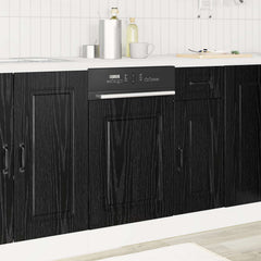 vidaXL Dishwasher Panel Kalmar Black Oak 45 x 1.5 x 57 cm 1