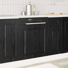 vidaXL Dishwasher Panel Kalmar Black Oak 60 x 1.5 x 57 cm 1