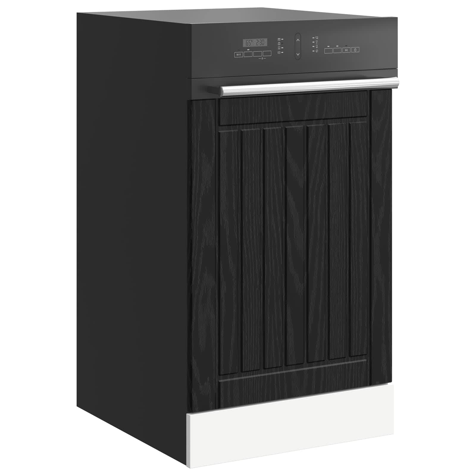 vidaXL Dishwasher Panel LUCCA Black Oak 45 x 1.5 x 57 cm 3
