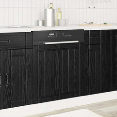 vidaXL Dishwasher Panel LUCCA Black Oak 60 x 1.5 x 57 cm 1