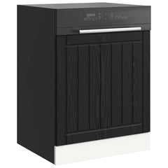 vidaXL Dishwasher Panel LUCCA Black Oak 60 x 1.5 x 57 cm 3
