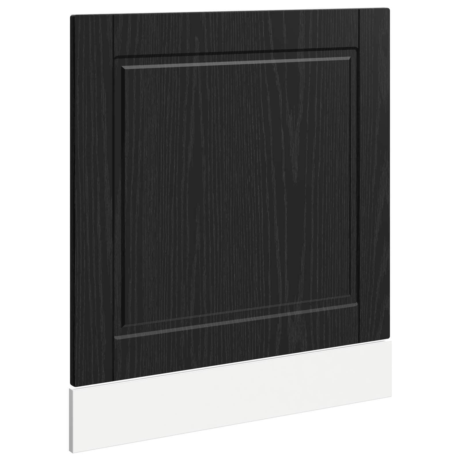 vidaXL Dishwasher Panel PORTO Black Oak 60 x 1.5 x 57 cm 2