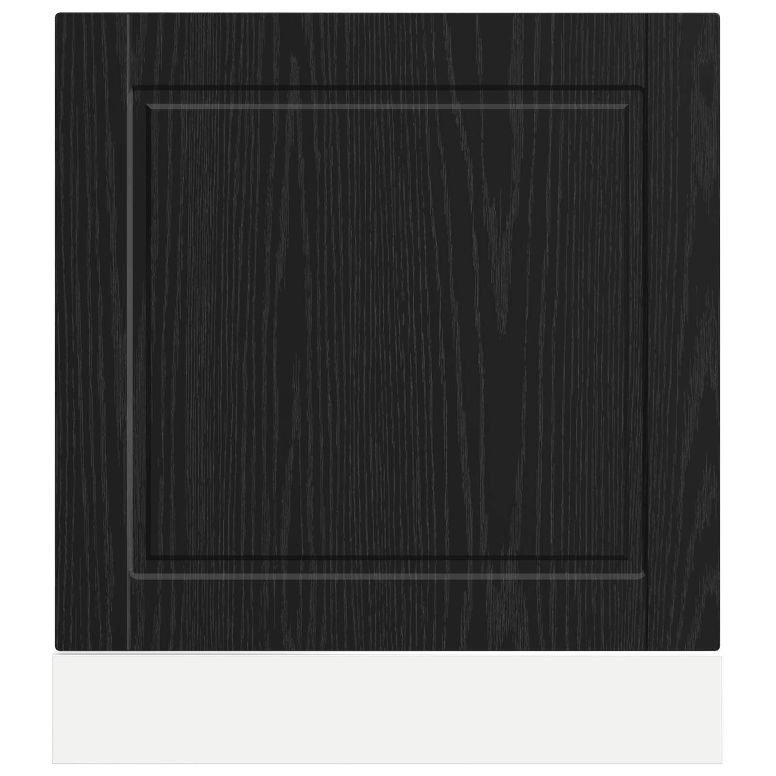 vidaXL Dishwasher Panel PORTO Black Oak 60 x 1.5 x 57 cm 4