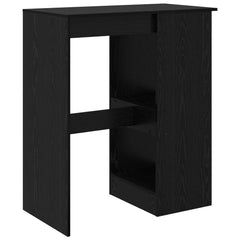 vidaXL Bar Table 90 x 47.5 x 103.5 cm Engineered Wood Black Oak 6