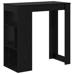 vidaXL Bar Table 102 x 50 x 103.5 cm Engineered Wood Black Oak 2