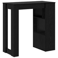 vidaXL Bar Table 102 x 50 x 103.5 cm Engineered Wood Black Oak 6