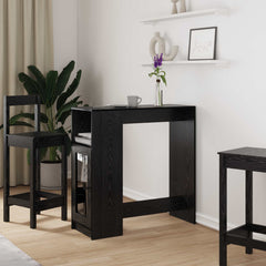 vidaXL Bar Table 101 x 40 x 103.5 cm Engineered Wood Black Oak 1