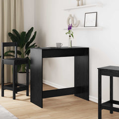 vidaXL Bar Table 102 x 50 x 103.5 cm Engineered Wood Black Oak 1